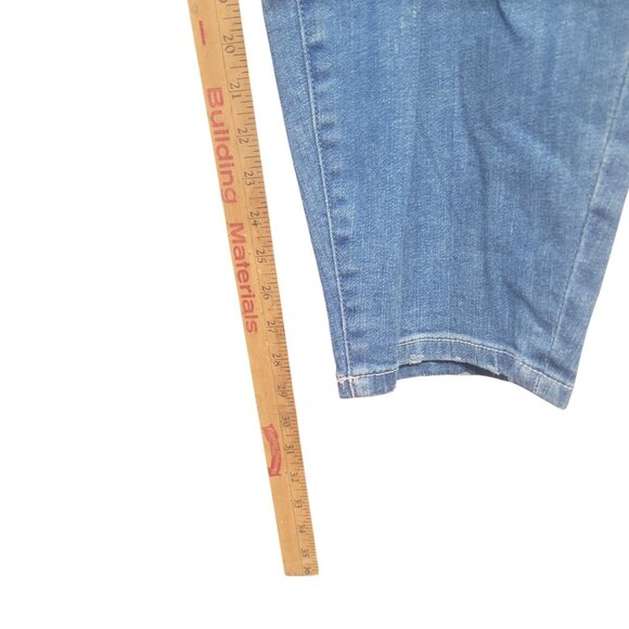 Torrid Denim Girlfriend Jeans Size 24 TALL Distressed Light Wash High Rise‎ - Picture 10 of 16